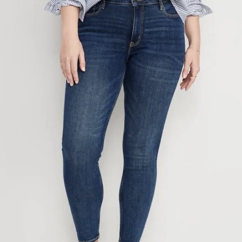 Old Navy High Rise Rockstar Super Skinny Secret Smooth Pockets size 12 tall